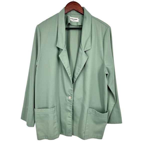 Alfred Dunner Jackets & Blazers - Alfred Dunner Plus Size 18 Sage Green Blazer Jacket Blouse Shirt Top Business